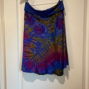 Zen & Company tie dye skirt